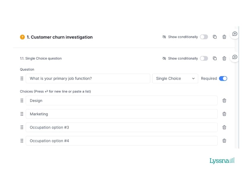 Filter test results based on answer