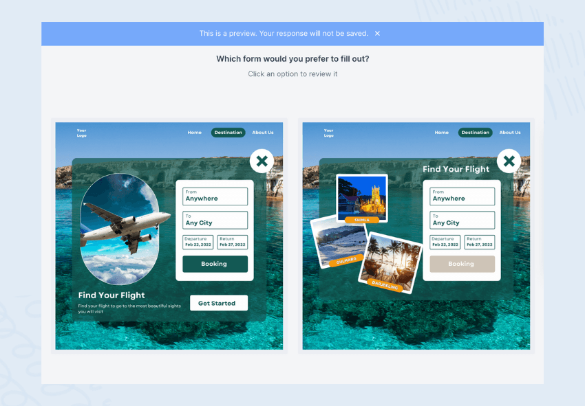 UX and UI tests for the travel industry