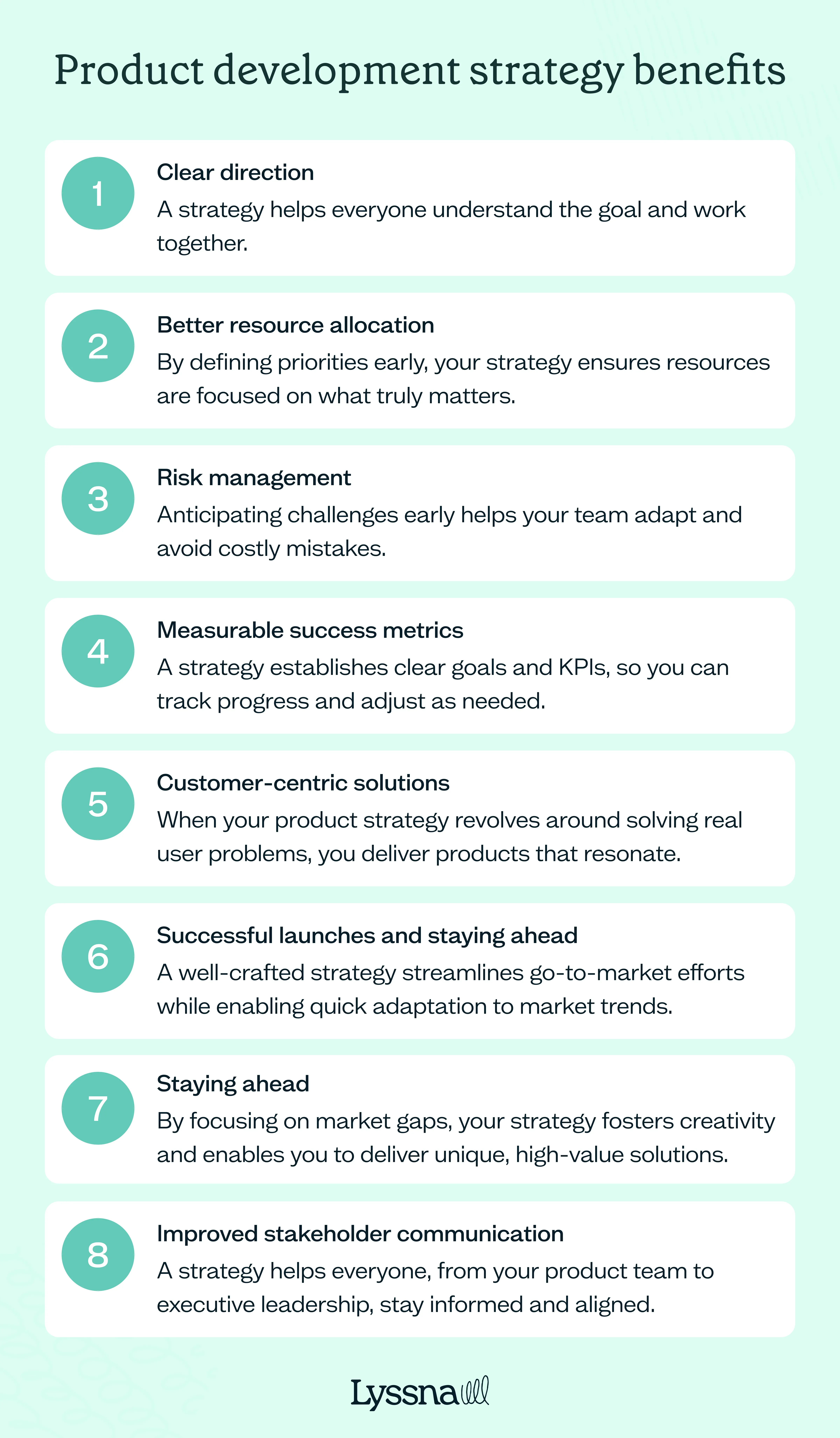 Product development strategy