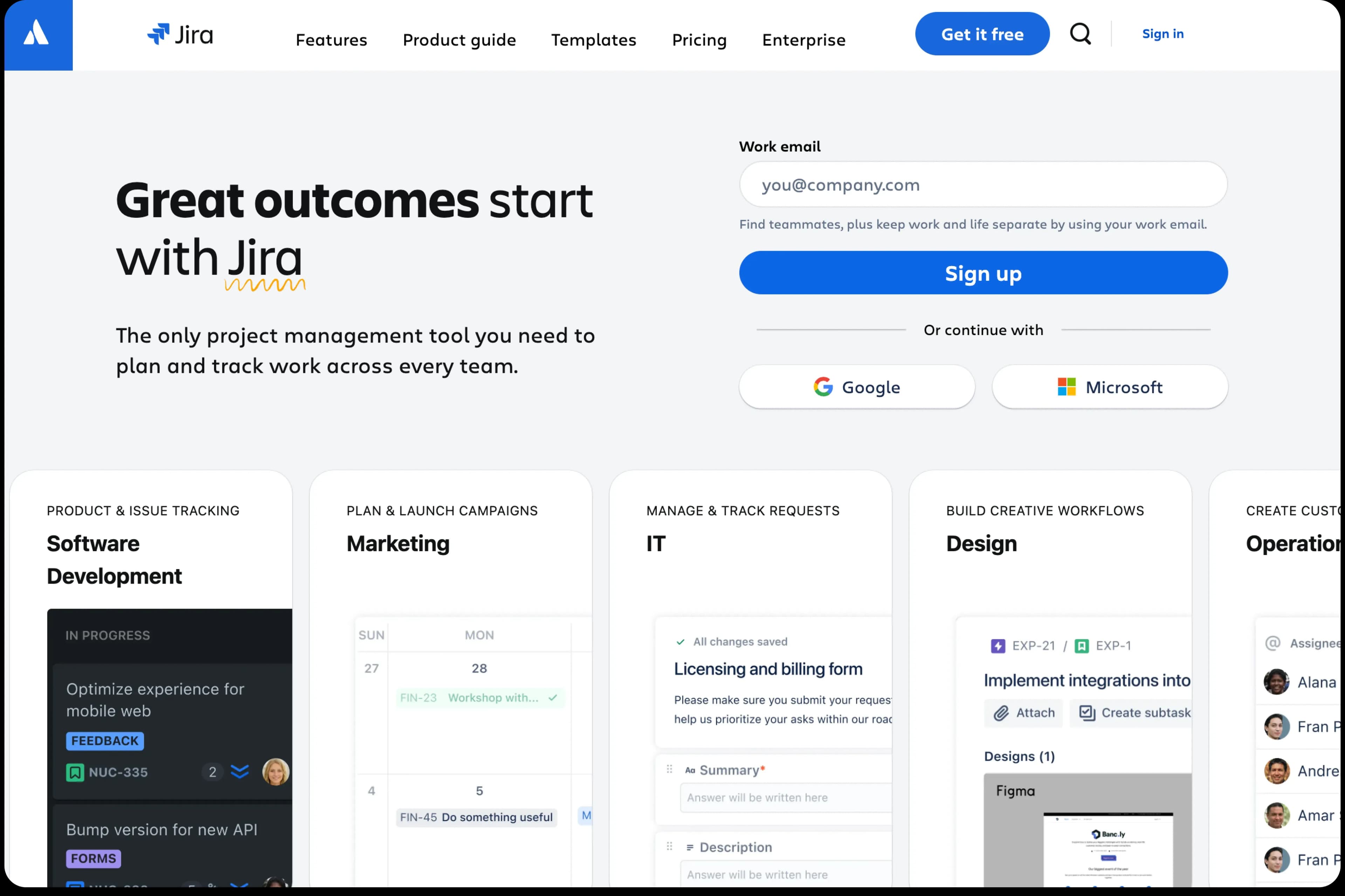 Jira Homepage